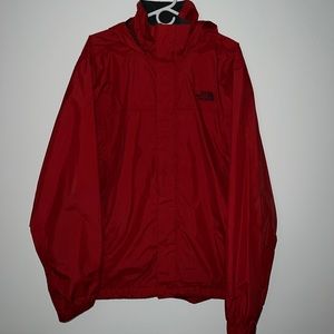 North Face Red Rain Jacket